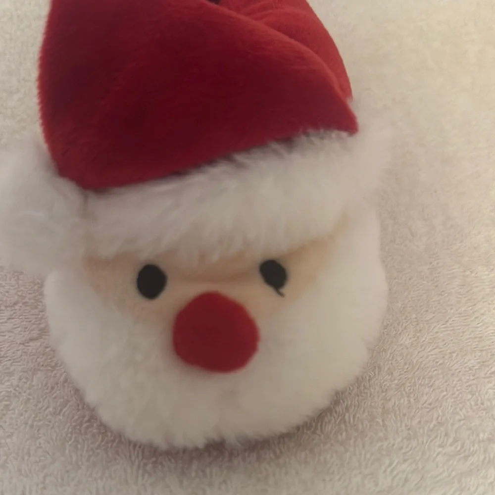 The Children's Place Red Santa Kids Slippers